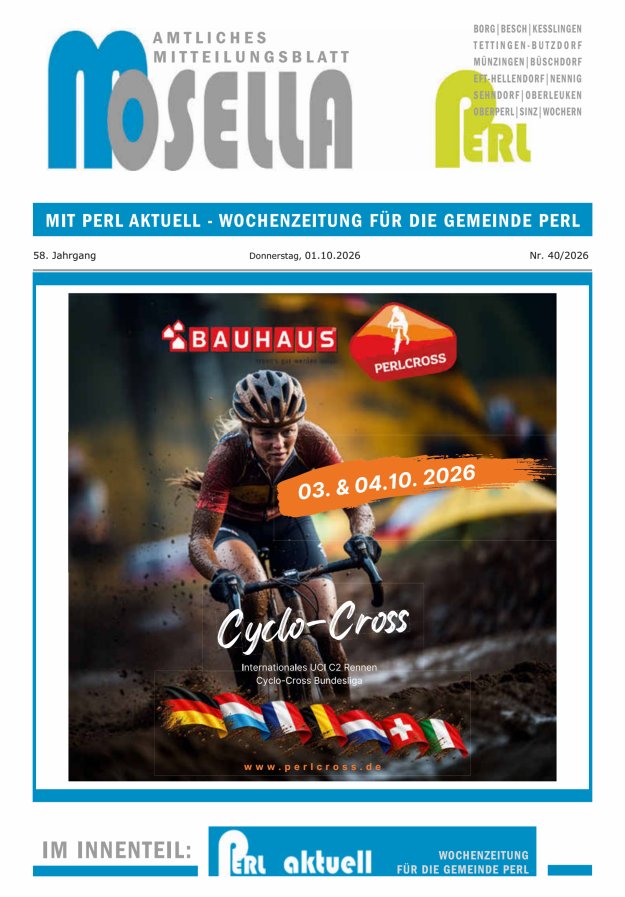 Mosella Perl Titelblatt 40/2026