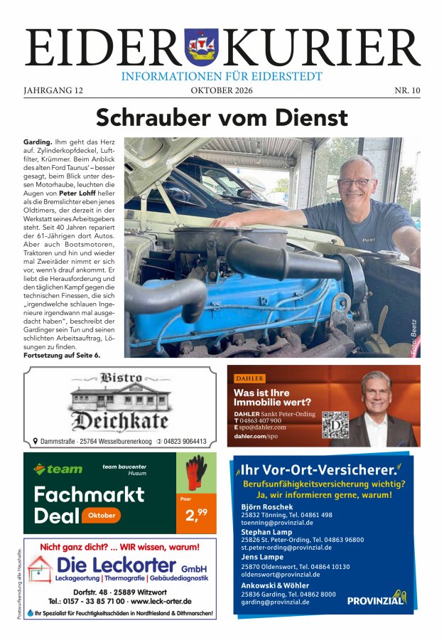 Eider-Kurier Titelblatt 10/2026