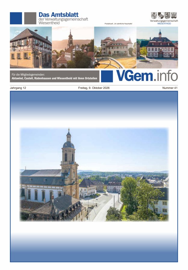Wiesentheid Titelblatt 41/2026