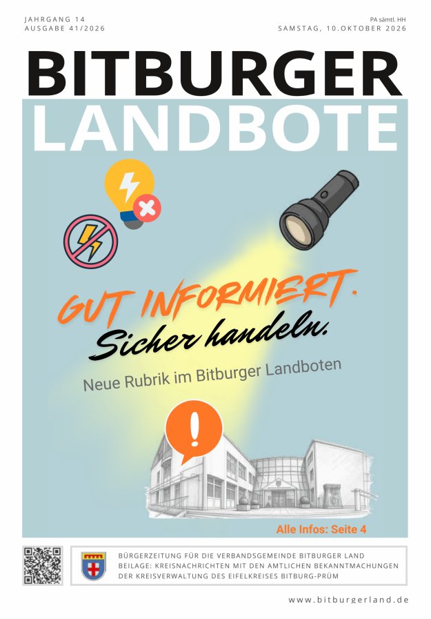 Bitburger Landbote Titelblatt 41/2026