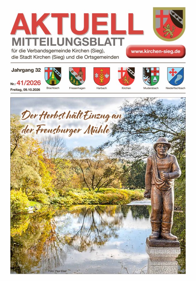 Aktuell - Mitteilungsblatt für die VG Kirchen (Sieg) Titelblatt 41/2026