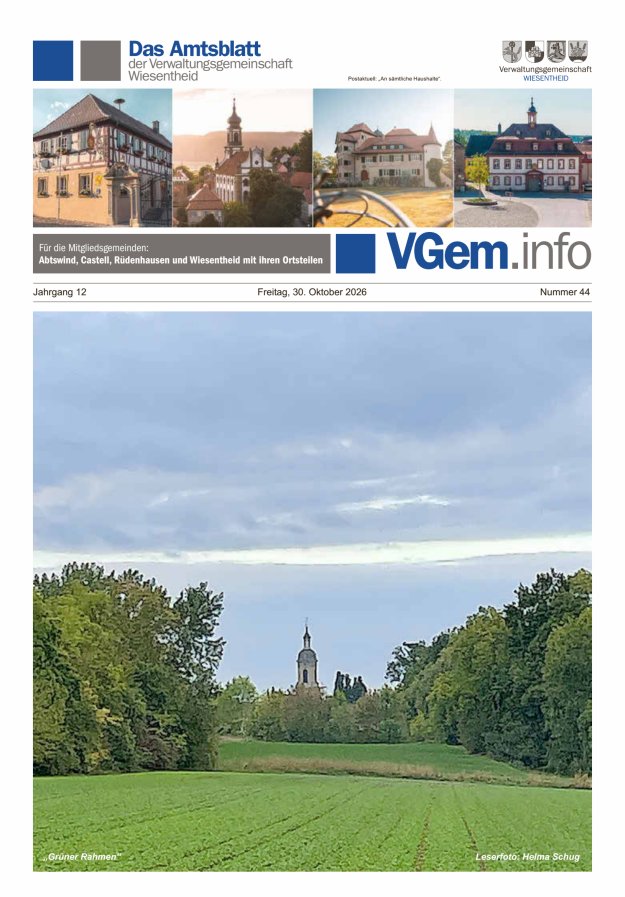 Wiesentheid Titelblatt 44/2026