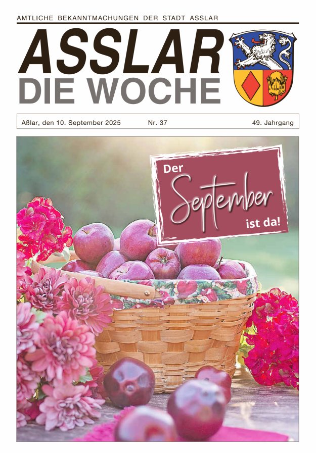 Titelblatt Asslar - Die Woche Ausgabe: 18/2024