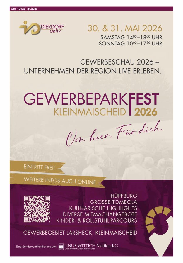 Titelblatt Gewerbeparkfest Kleinmaischeid
