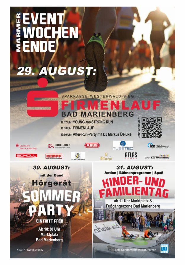 Titelblatt Firmenlauf Bad Marienberg