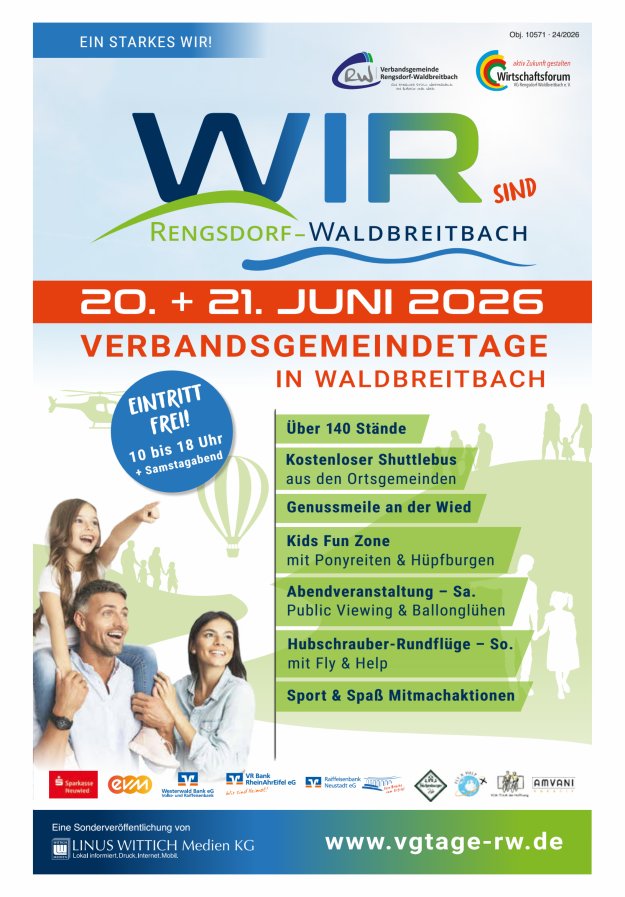 Titelblatt Verbandsgemeindetage RWW