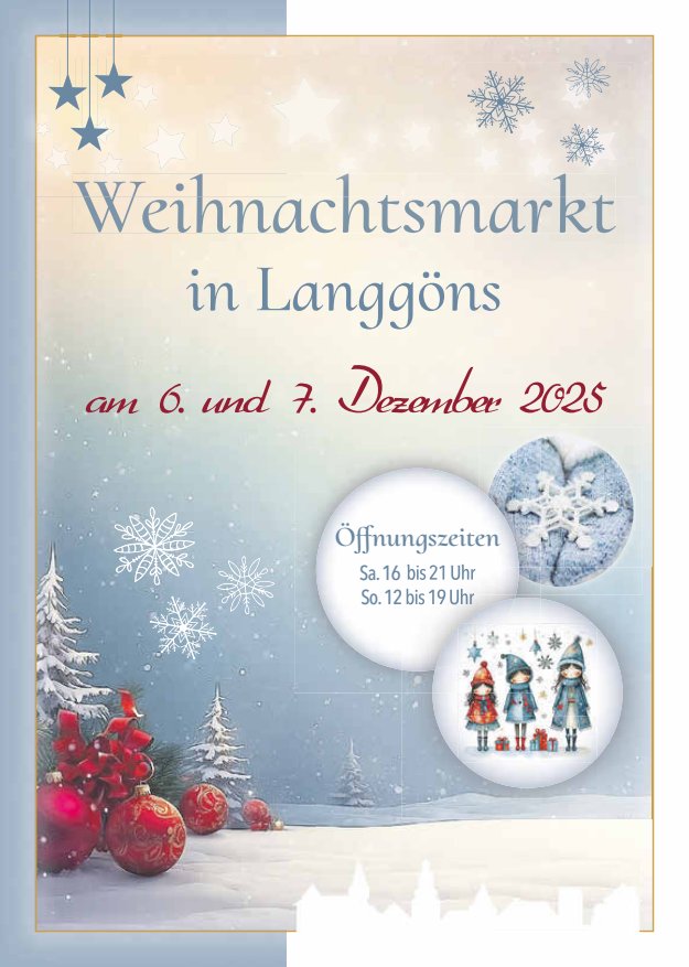 Titelblatt Weihnachtsmarktbroschüre Langgöns