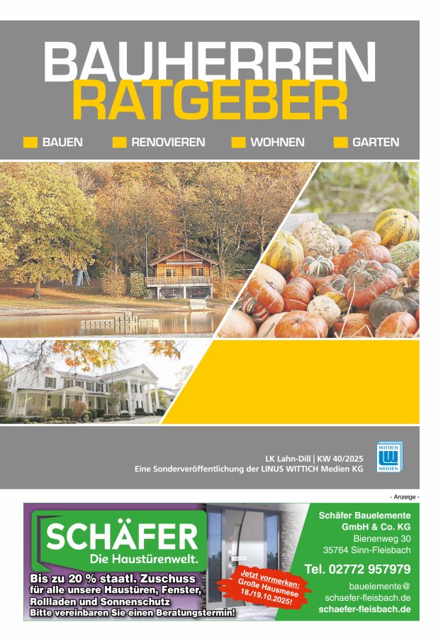 Titelblatt Bauherrenratgeber Lahn-Dill-Kreis