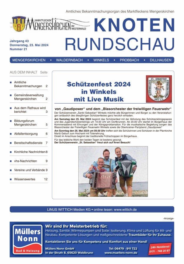 Titelblatt Knotenrundschau Ausgabe: 20/2024