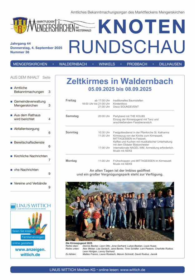 Titelblatt Knotenrundschau Ausgabe: 20/2024