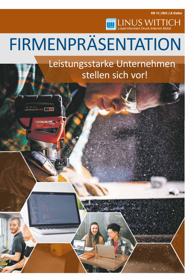 Titelblatt Firmenpräsentation Landkreis Gießen