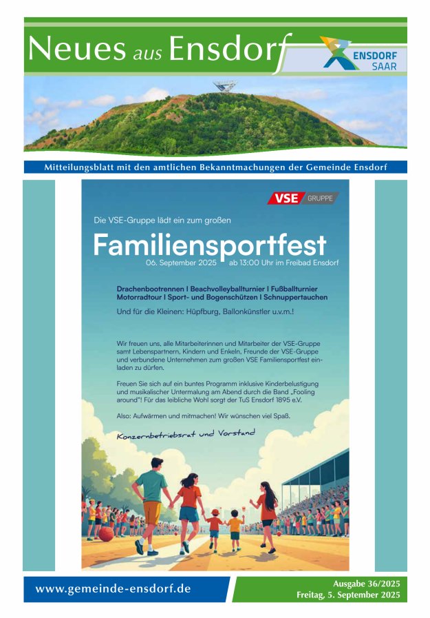 Titelblatt Neues aus Ensdorf