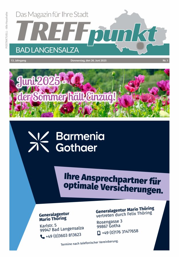 Titelblatt Treffpunkt Bad Langensalza