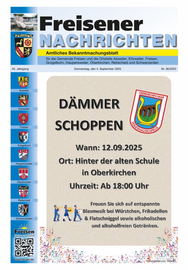 Titelblatt Freisener Nachrichten