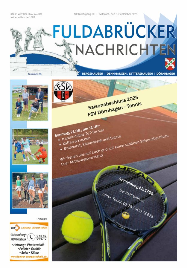 Titelblatt Fuldabrücker Nachrichten