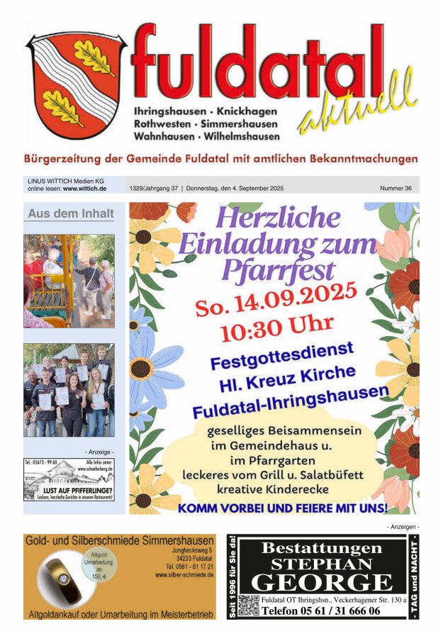 Titelblatt Fuldatal aktuell