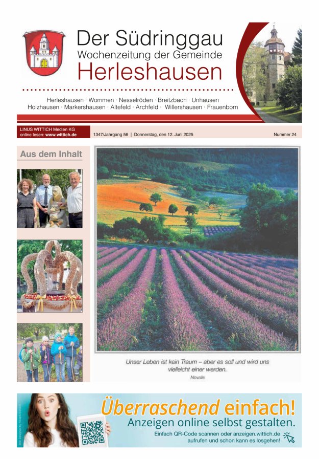 Titelblatt Der Südringgau Ausgabe: 24/2025