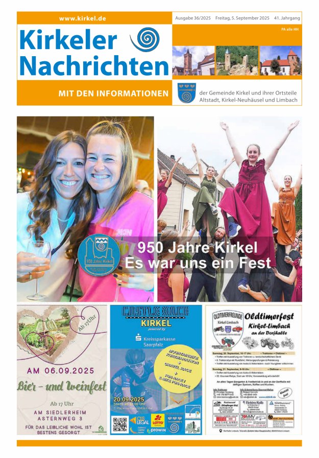Titelblatt Kirkeler Nachrichten