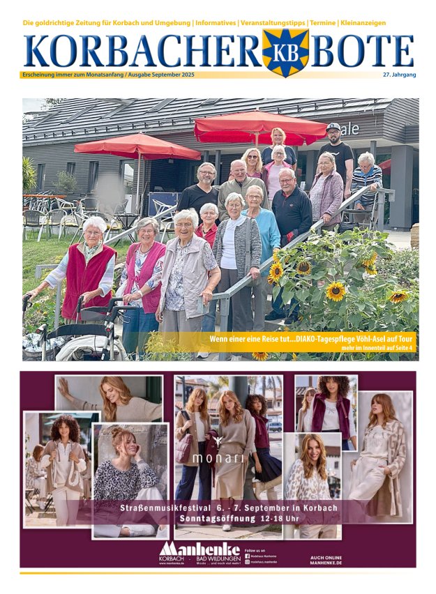 Titelblatt Korbacher Bote