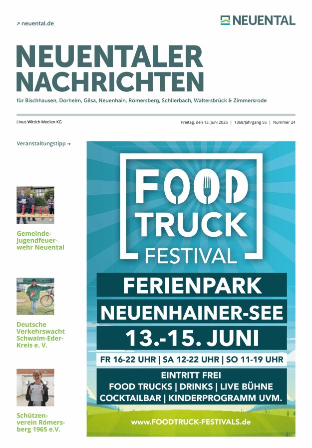 Titelblatt Neuentaler Nachrichten Ausgabe: 24/2025