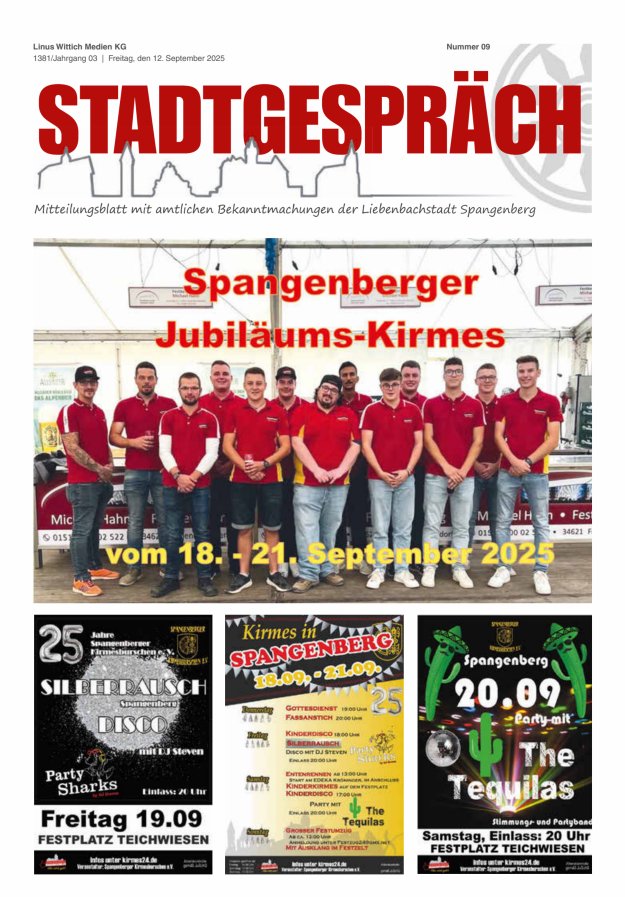 Titelblatt Stadtgespräch Spangenberg