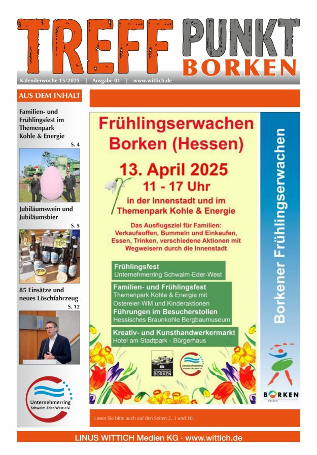 Titelblatt Treffpunkt Borken Ausgabe: 01/2024