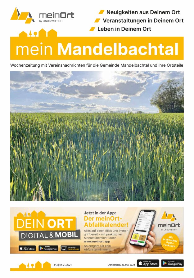 Titelblatt mein Mandelbachtal Ausgabe: 17/2024