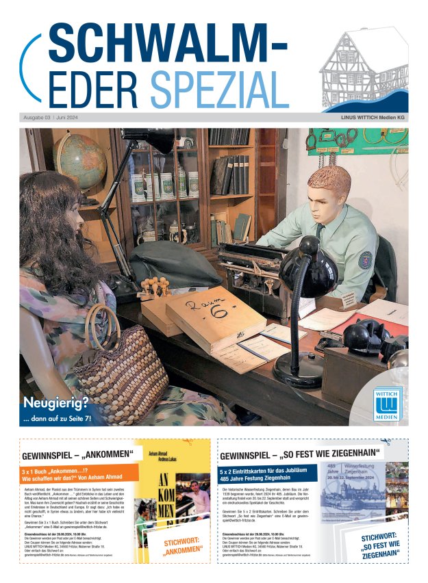 Titelblatt Schwalm-Eder Spezial Ausgabe: 02/2024