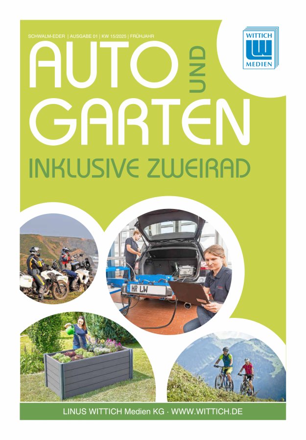 Titelblatt Auto & Garten Schwalm-Eder Ausgabe: 01/2025