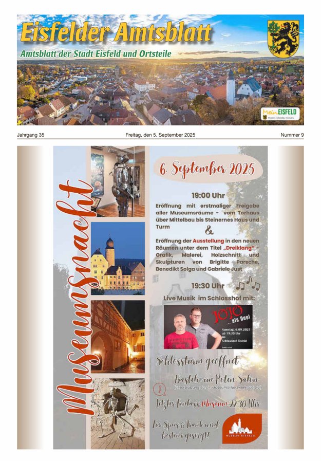 Titelblatt Eisfelder Amtsblatt