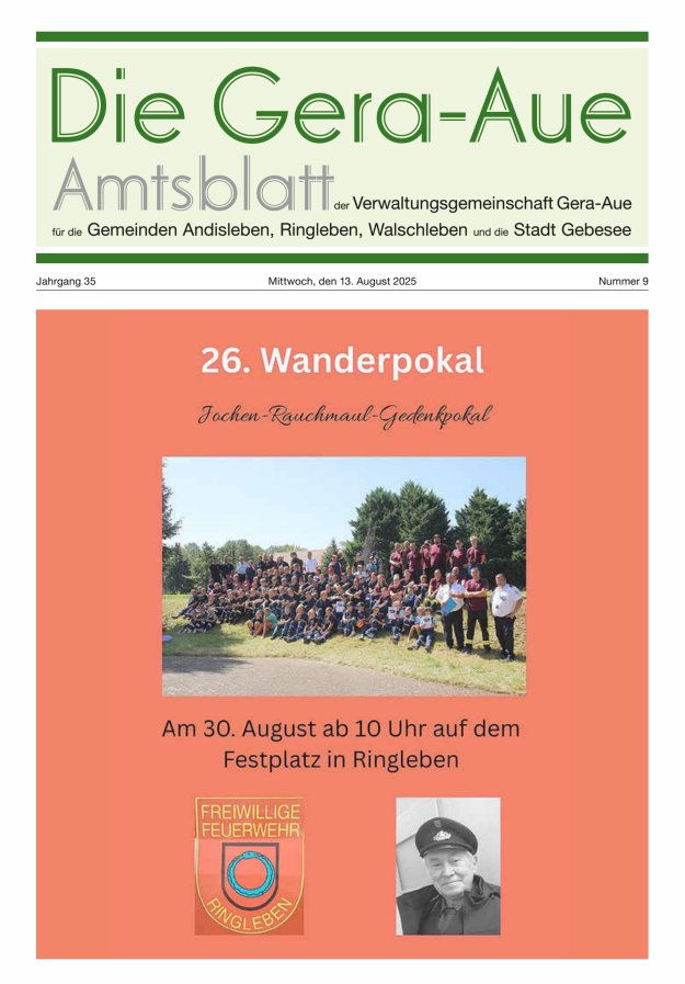 Titelblatt Die Gera-Aue