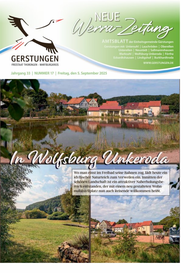Titelblatt Neue Werra-Zeitung