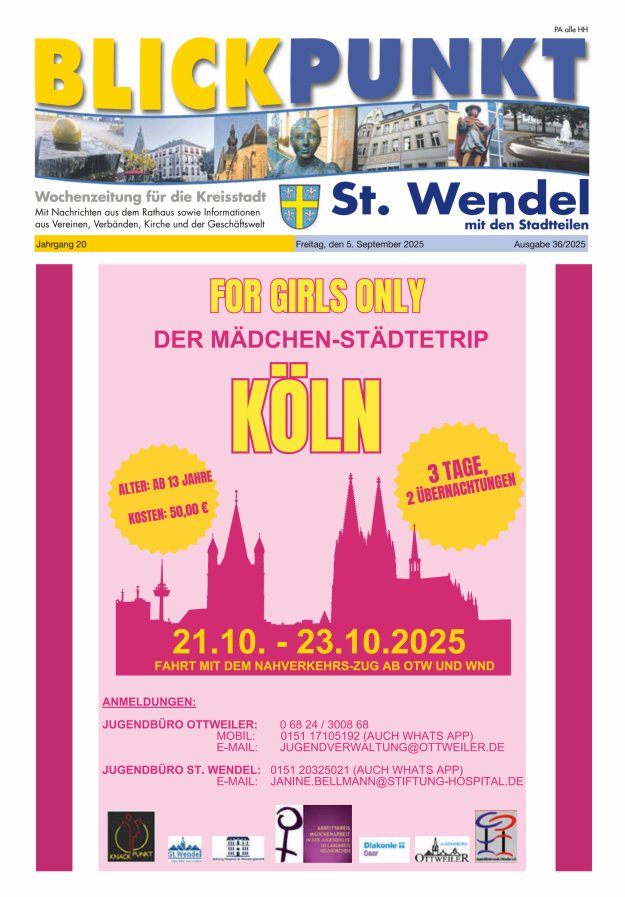Titelblatt Blickpunkt St Wendel