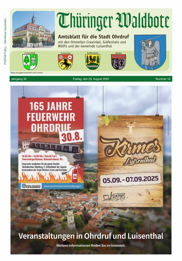 Titelblatt Thüringer Waldbote
