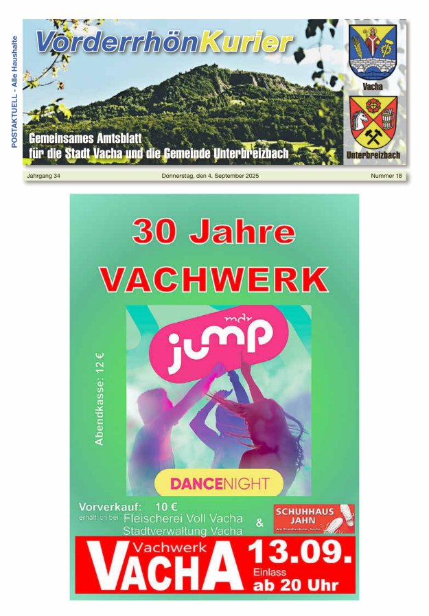 Titelblatt Vorderrhönkurier