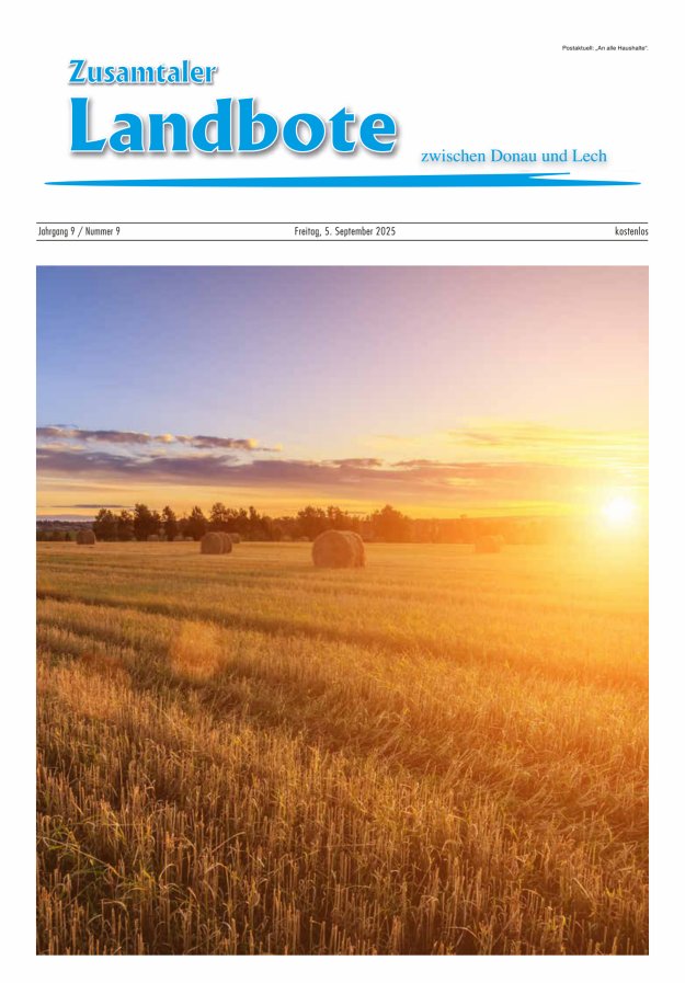 Titelblatt Zusamtaler Landbote