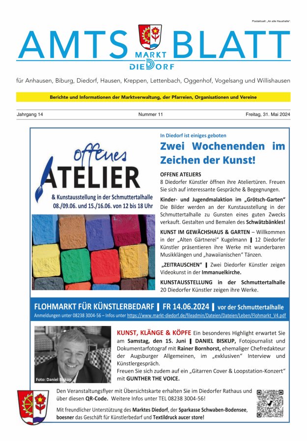 Titelblatt Amtsblatt Markt Diedorf  Ausgabe: 09/2024