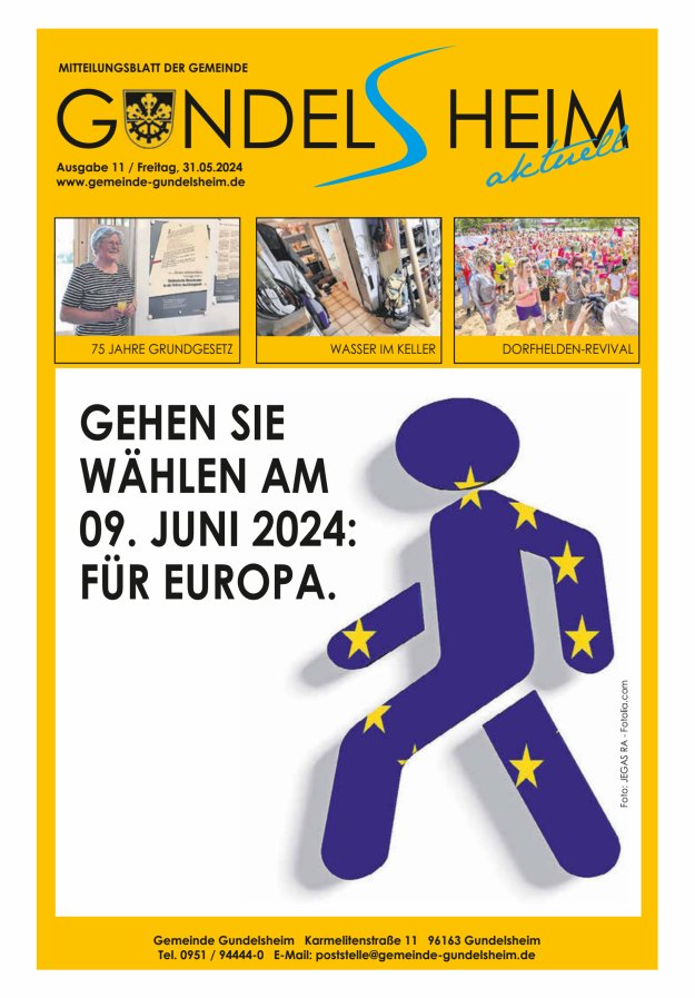 Titelblatt Mitteilungsblatt Gemeinde Gundelsheim Ausgabe: 09/2024