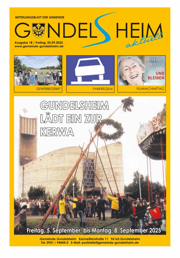 Titelblatt Mitteilungsblatt Gemeinde Gundelsheim
