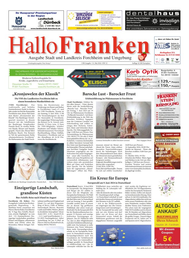 Titelblatt Hallo Franken Ausgabe: 1197/2024