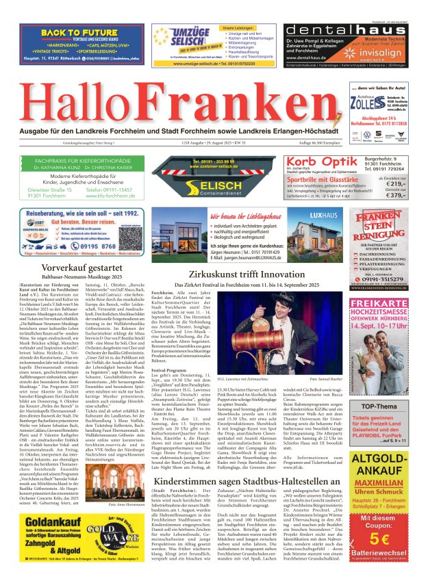 Titelblatt Hallo Franken Ausgabe: 1197/2024