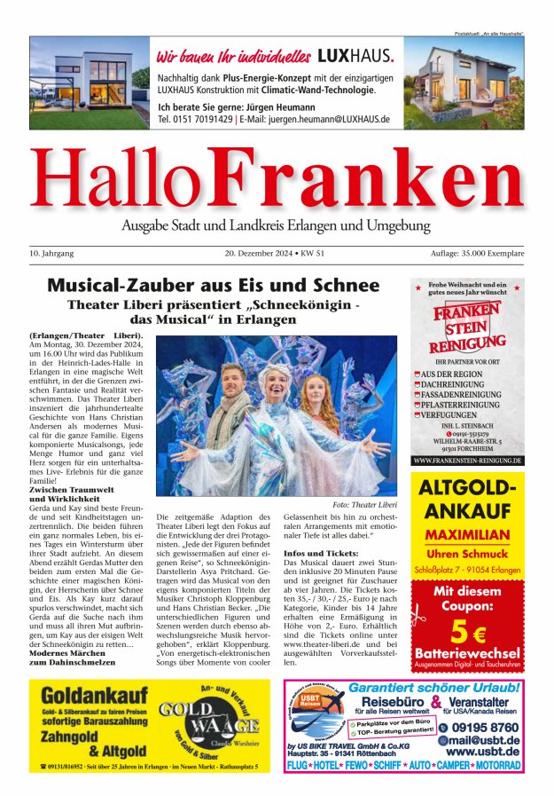 Titelblatt Hallo Franken Erlangen