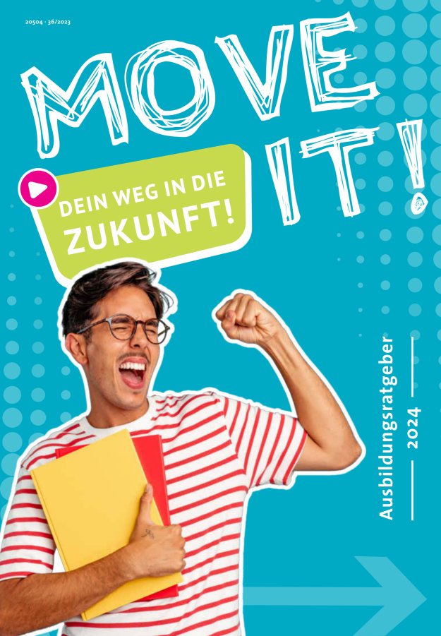Titelblatt "Move IT !" Ausbildungsratgeber für den Kreis Mayen-Koblenz