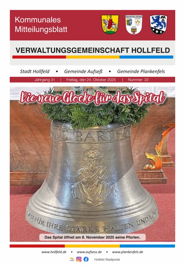 Titelblatt Hollfeld Verwaltungsgemeinschaft Ausgabe: 11/2024