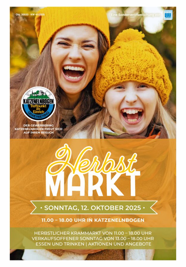 Titelblatt Herbstmarkt Katzenelnbogen