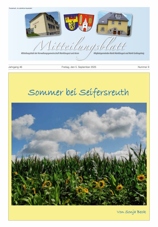 Titelblatt Marktleugast Ausgabe: 05/2024