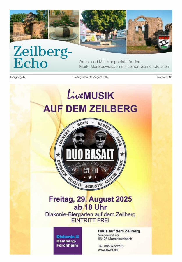 Titelblatt Zeilberg-Echo