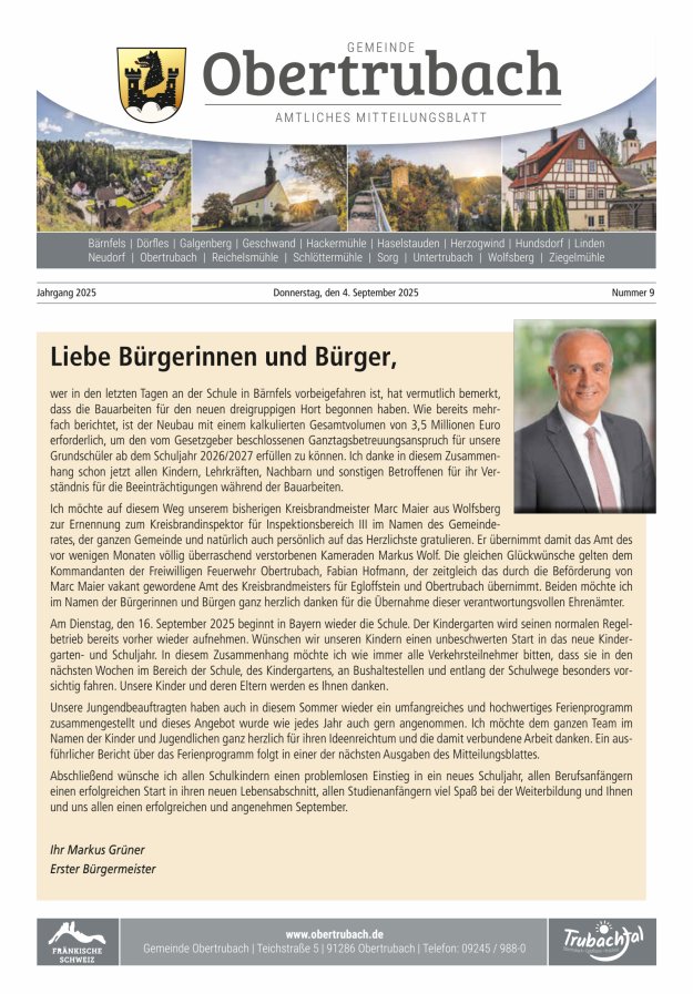 Titelblatt Obertrubach