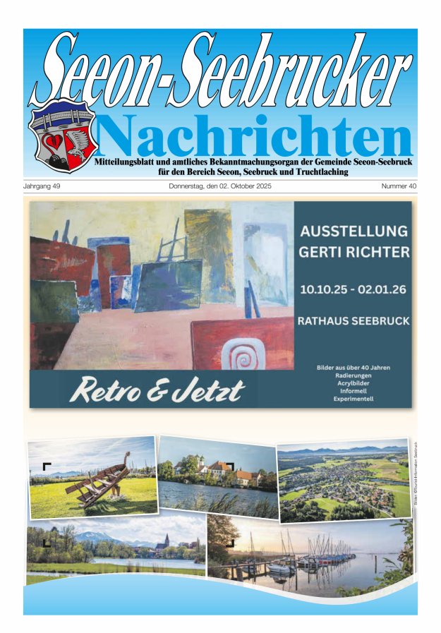 Titelblatt Seeon-Seebrucker Nachrichten Ausgabe: 20/2024