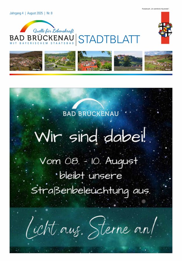 Titelblatt Stadtblatt Bad Brückenau
